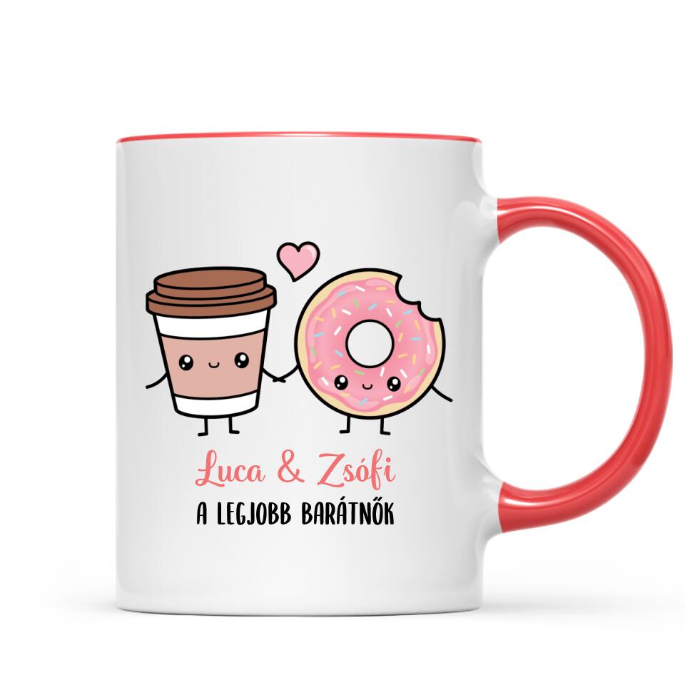 Egyedi bögre barátnőknek, pároknak - aranyos harapnivalók