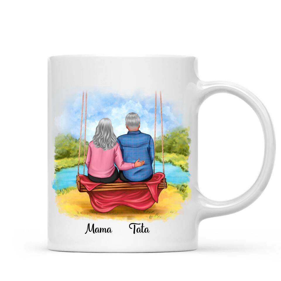 Egyedi bögre nagyszülőknek - mama és papa