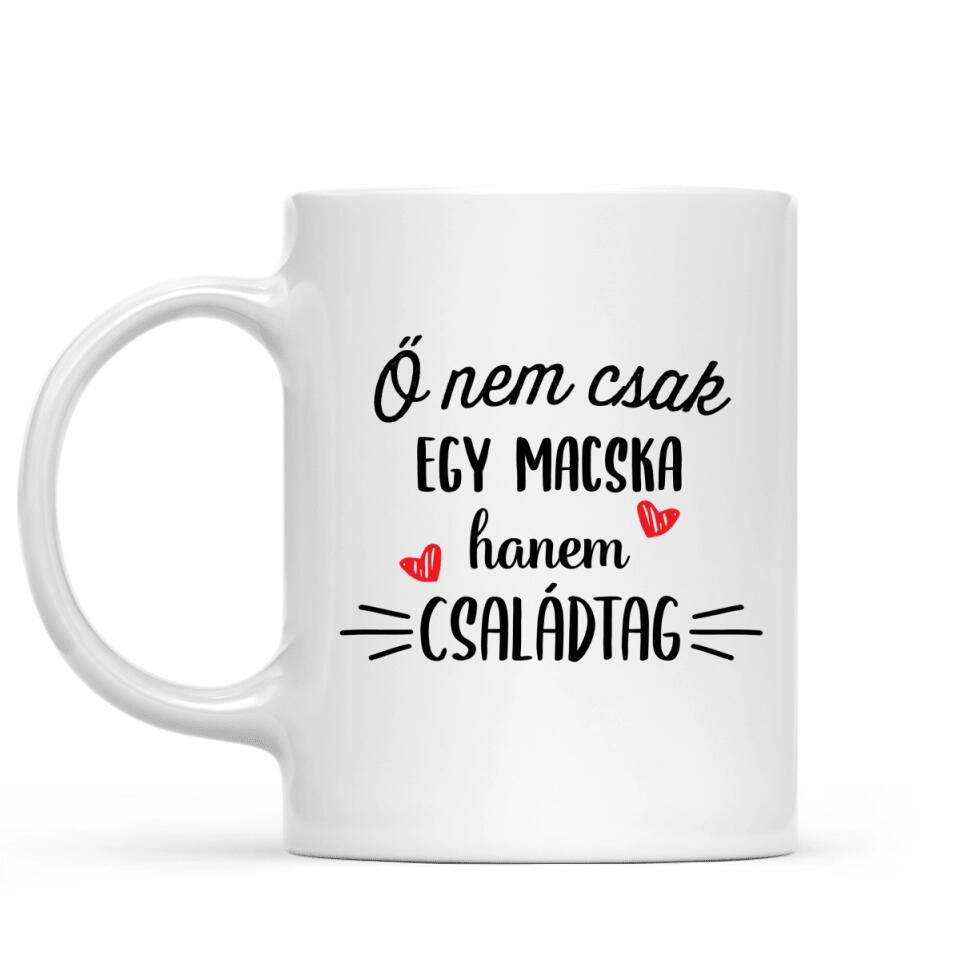 Egyedi vicces macskás bögre