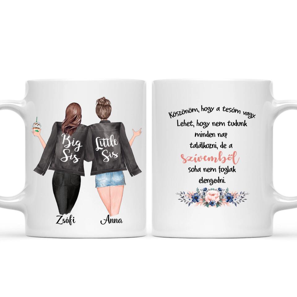 Egyedi bögre testvéreknek - köszönöm, hogy a tesóm vagy