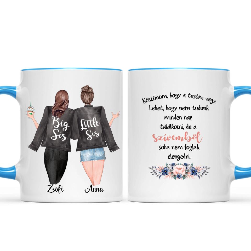 Egyedi bögre testvéreknek - köszönöm, hogy a tesóm vagy