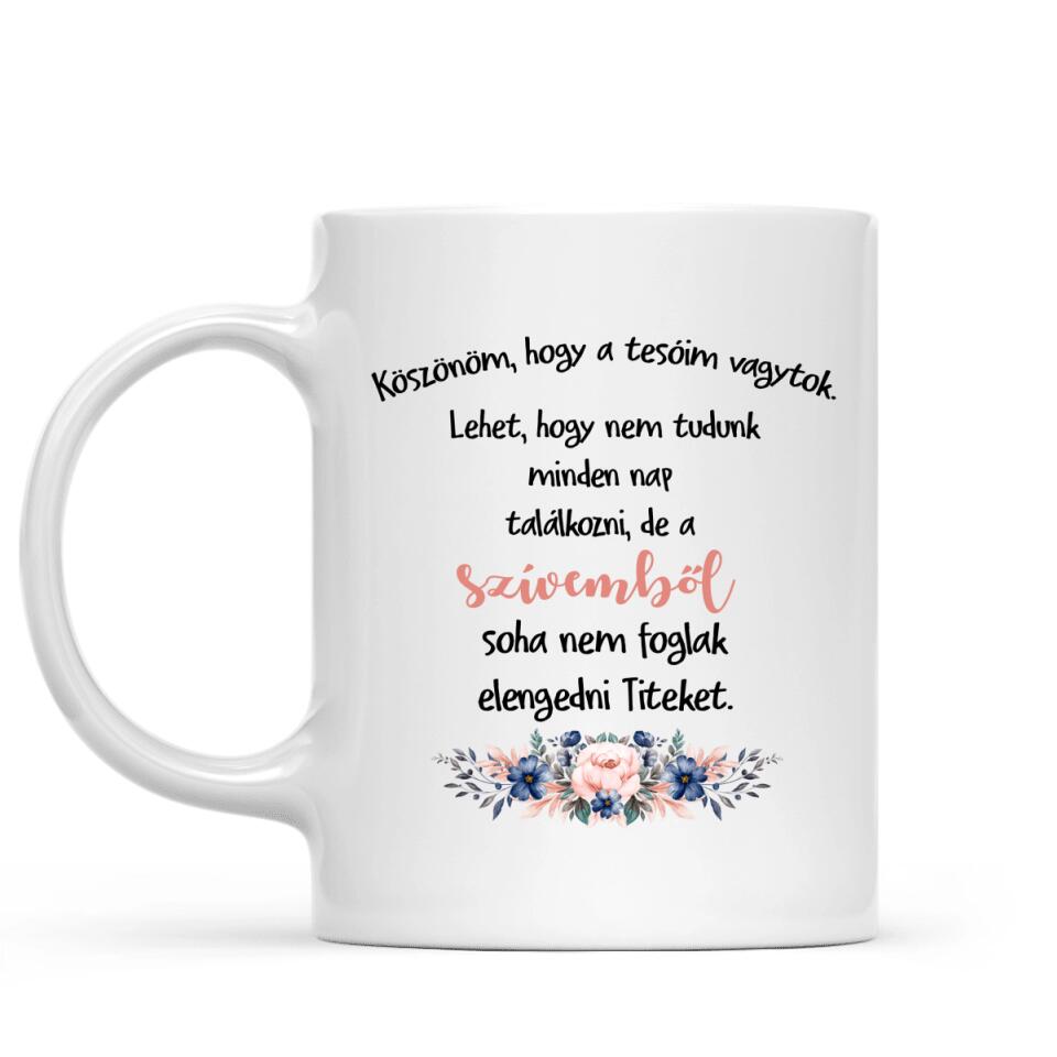 Egyedi bögre testvéreknek - 2 lány és 1 fiú