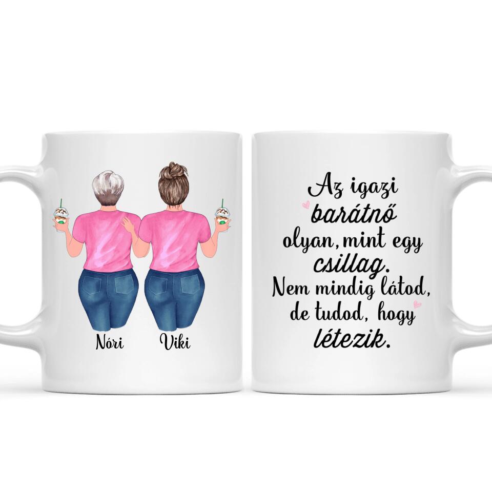 Egyedi barátnős bögre - molett lányok