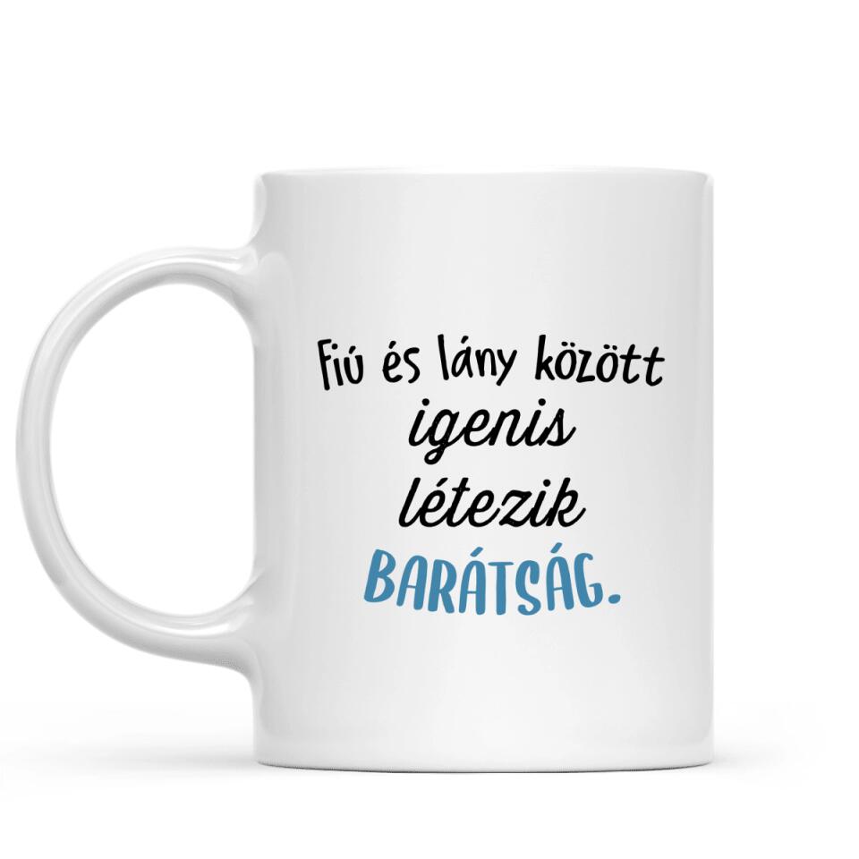 Egyedi bögre barátoknak - fiú/lány barátság