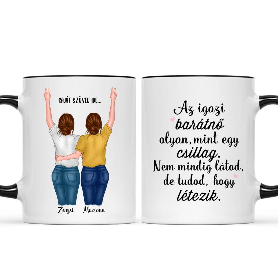 Egyedi barátnős bögre saját szöveggel