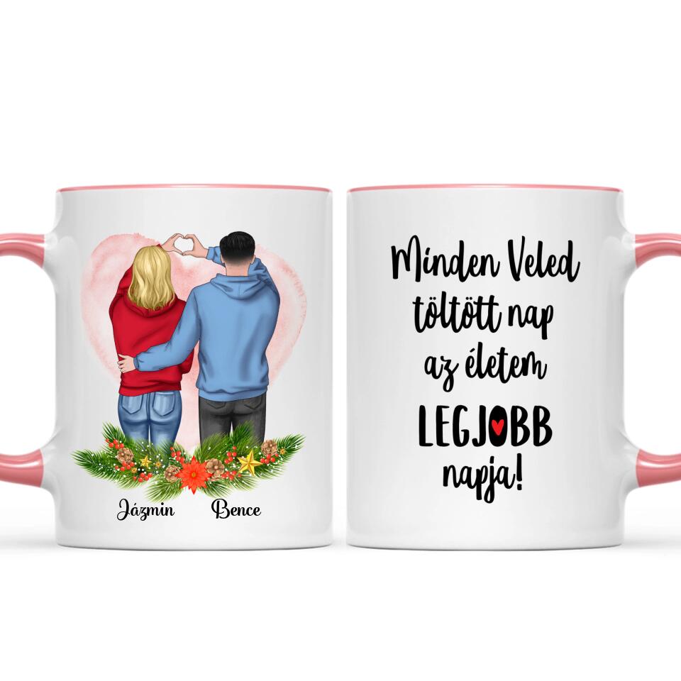 Egyedi karácsonyi bögre szerelmeseknek - ha eljön az éjszaka