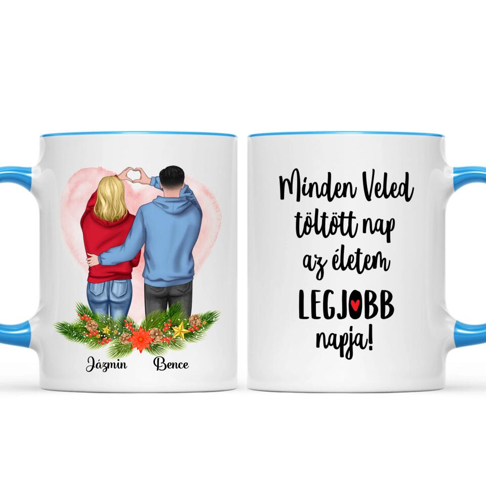 Egyedi karácsonyi bögre szerelmeseknek - ha eljön az éjszaka