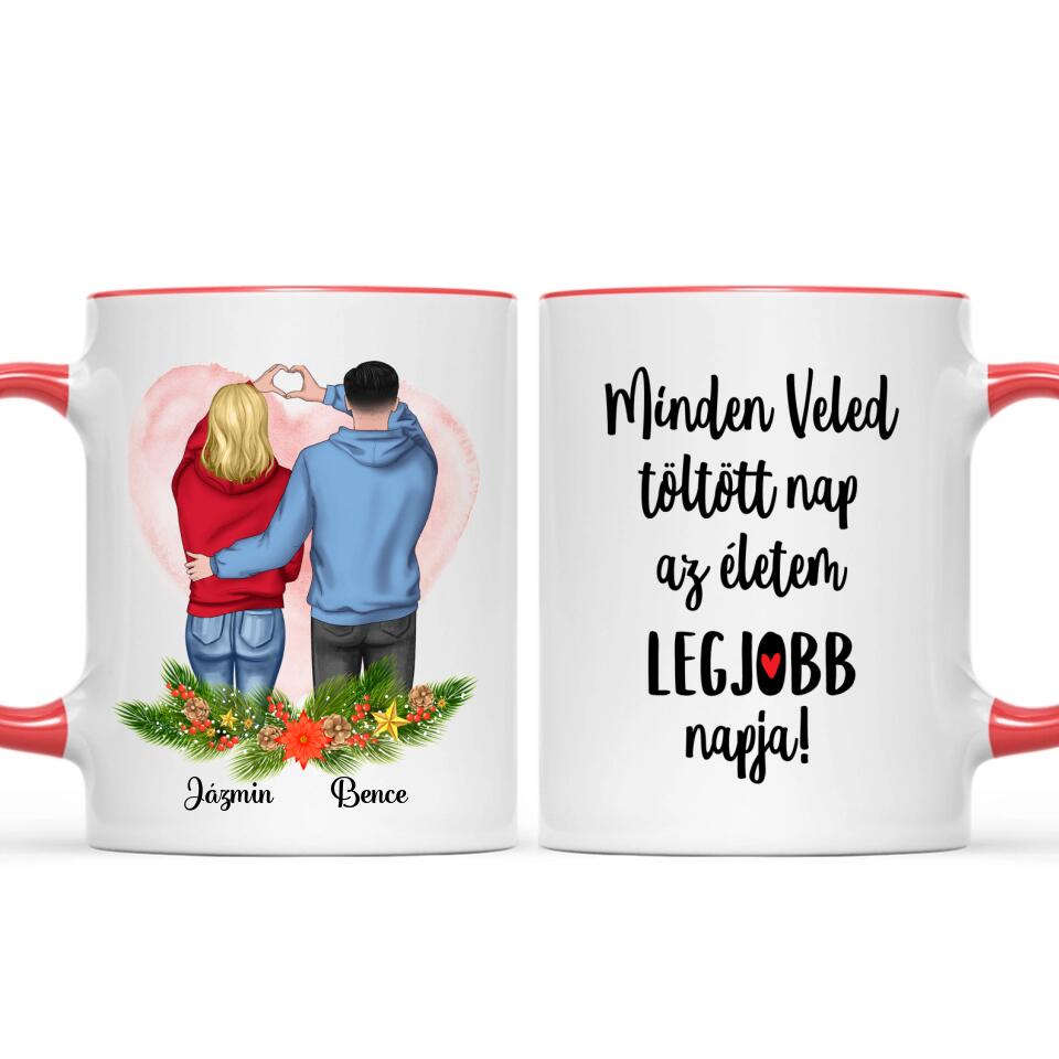 Egyedi karácsonyi bögre szerelmeseknek - ha eljön az éjszaka