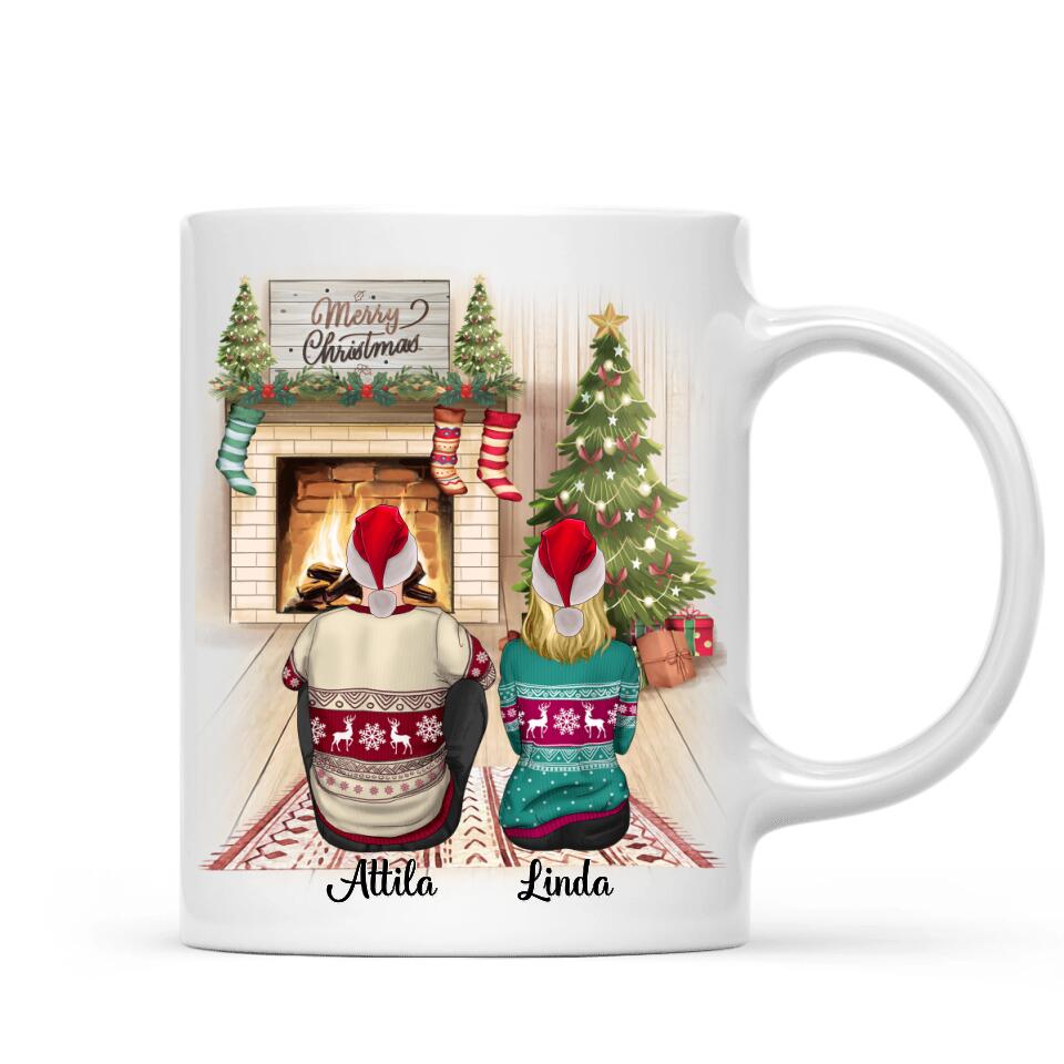 Egyedi karácsonyi bögre pároknak