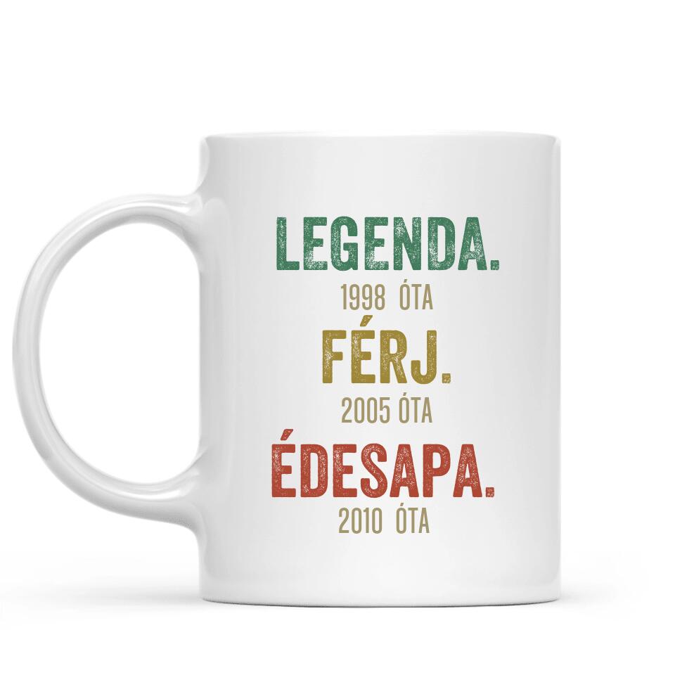 Egyedi bögre férjnek, édesapának