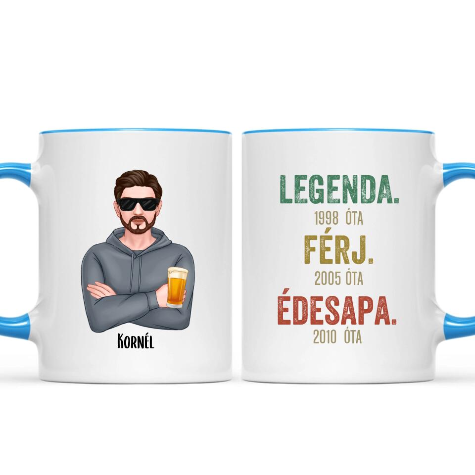 Egyedi bögre férjnek, édesapának