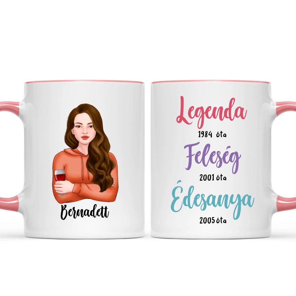 Egyedi bögre feleségnek, édesanyának