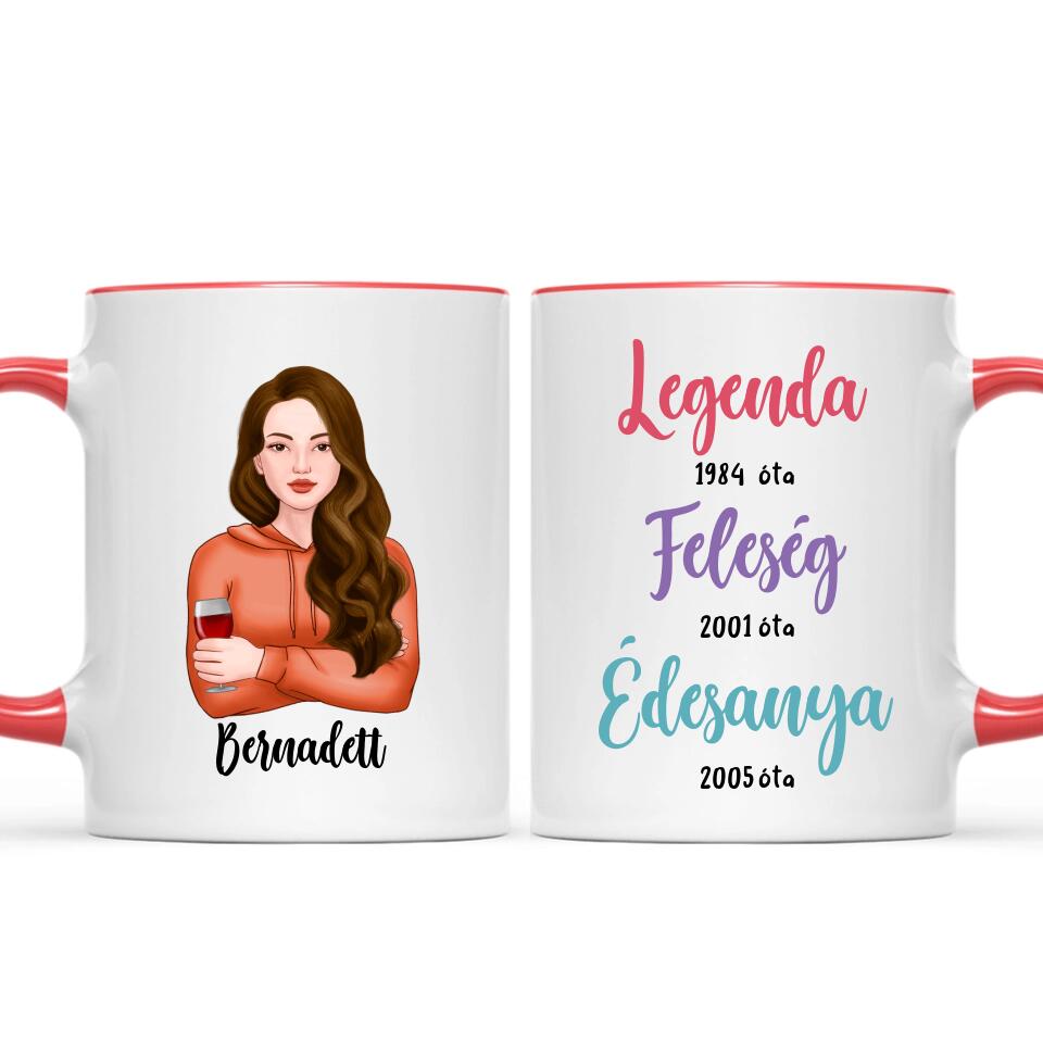 Egyedi bögre feleségnek, édesanyának