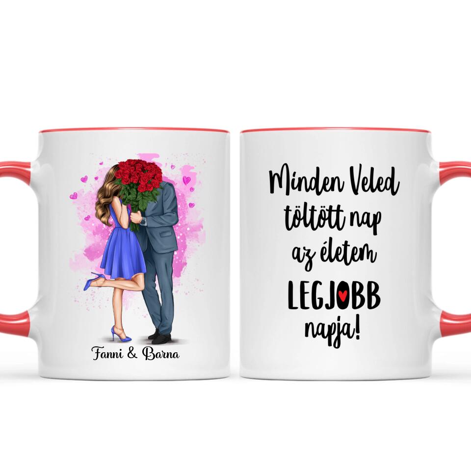 Egyedi bögre szerelmeseknek - elegáns pár