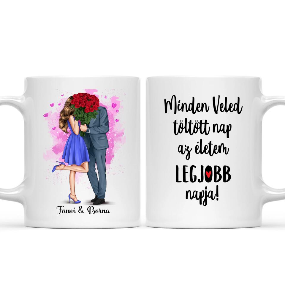 Egyedi bögre szerelmeseknek - elegáns pár