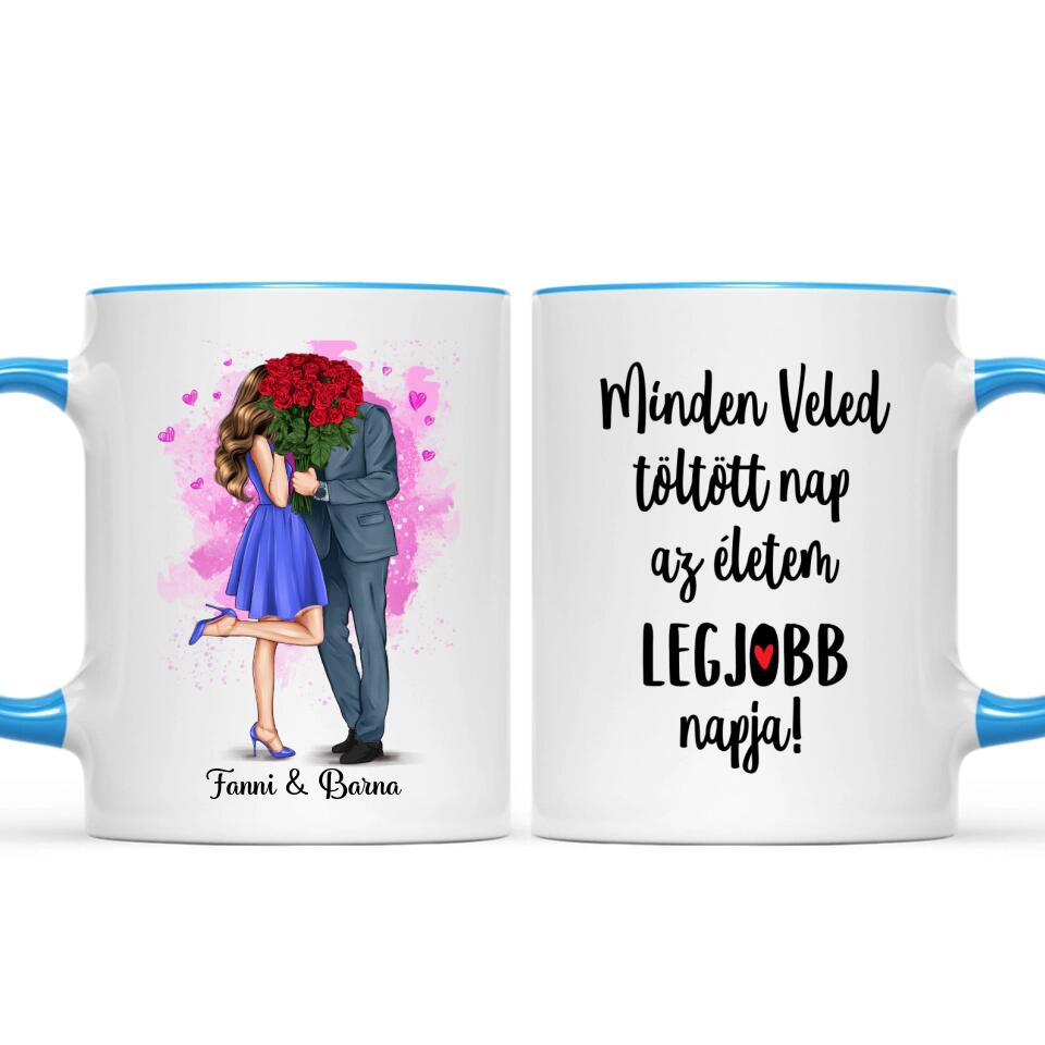 Egyedi bögre szerelmeseknek - elegáns pár