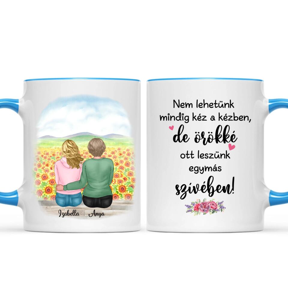 Egyedi bögre édesanyáknak - anya és lánya