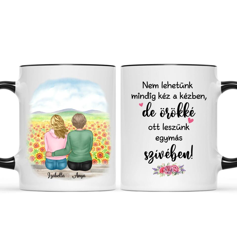 Egyedi bögre édesanyáknak - anya és lánya