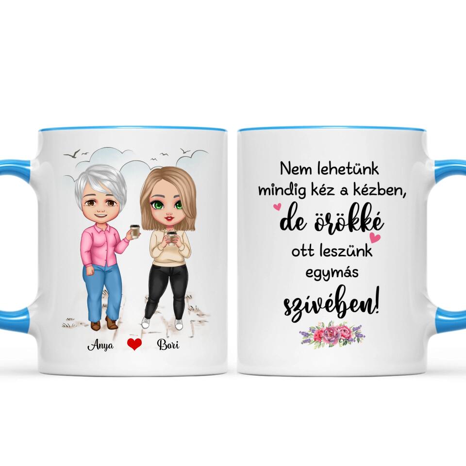 Egyedi bögre édesanyáknak - chibi lányok