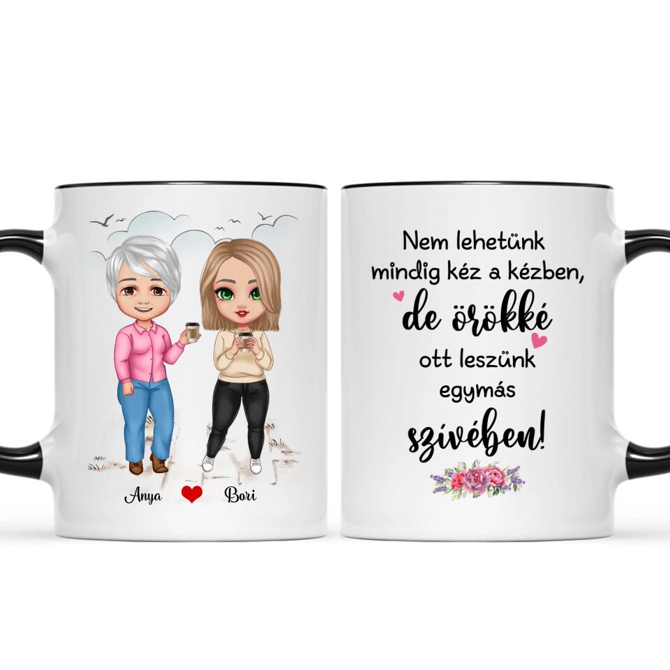 Egyedi bögre édesanyáknak - chibi lányok