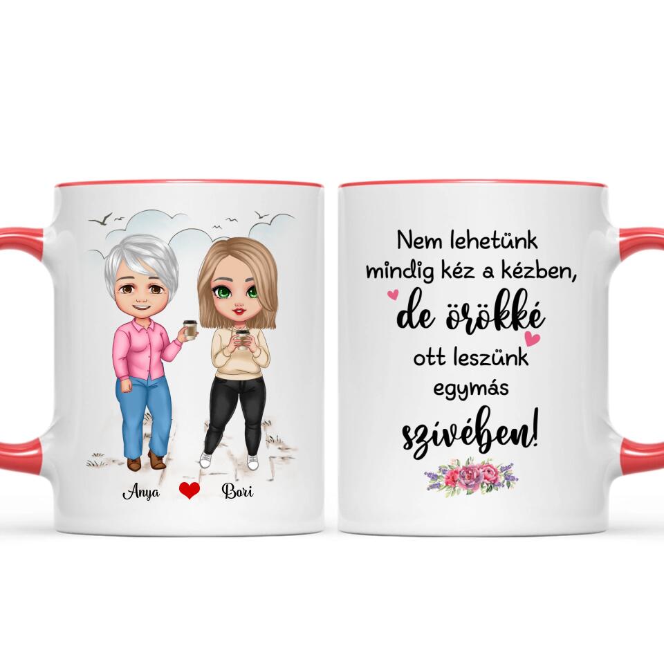 Egyedi bögre édesanyáknak - chibi lányok