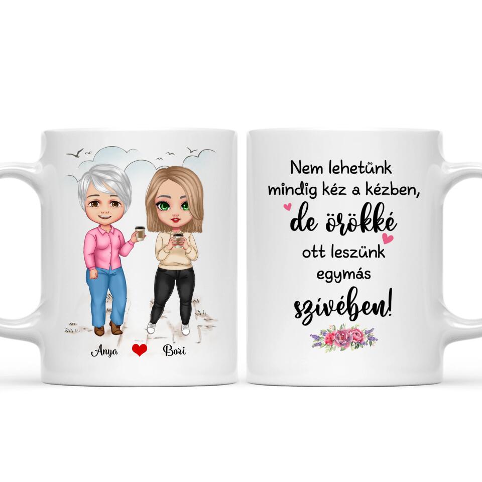 Egyedi bögre édesanyáknak - chibi lányok