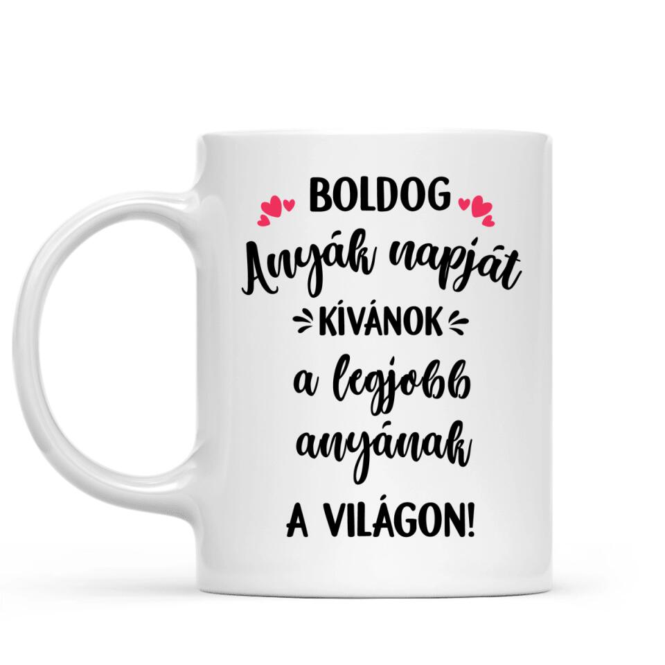 Anyák napi bögre - édesanya és fia