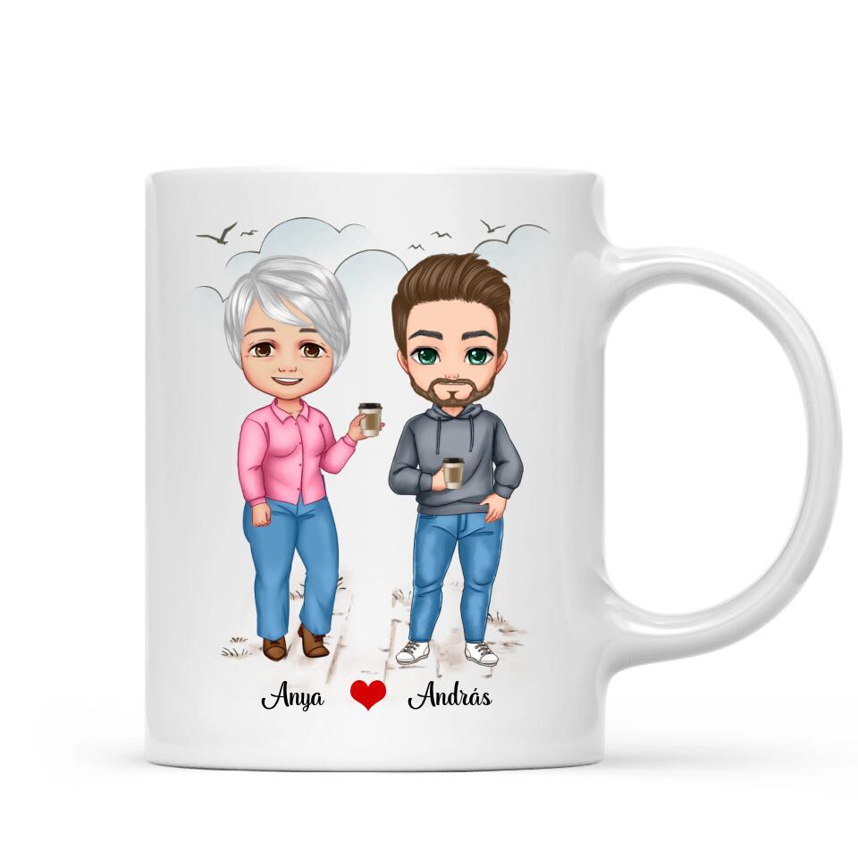 Anyák napi bögre - édesanya és fia