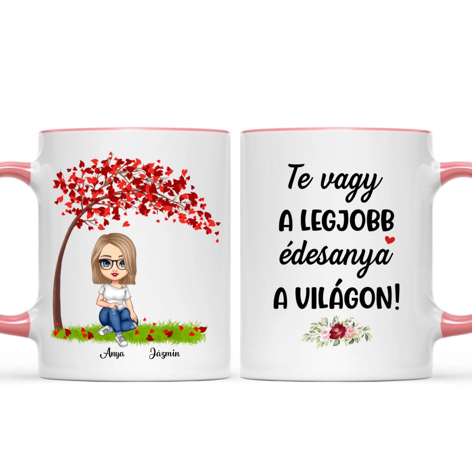 Egyedi bögre édesanyáknak, akár 3 gyermekkel