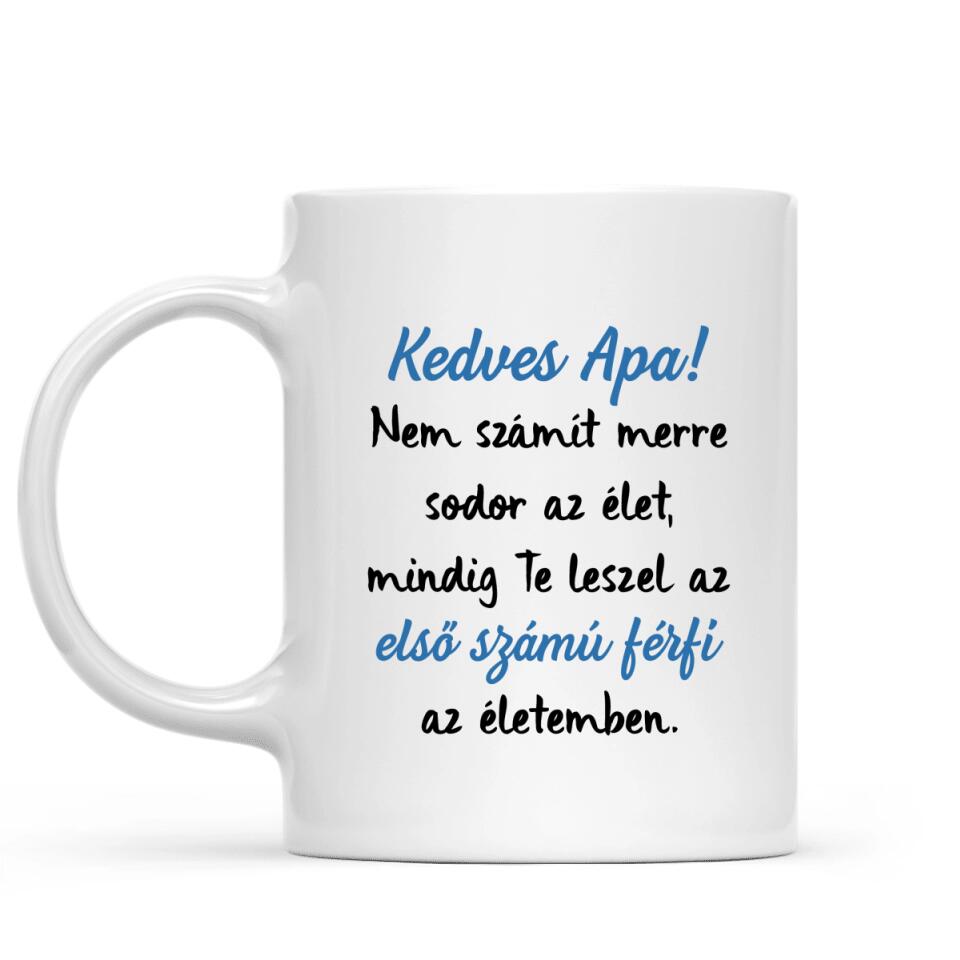 Egyedi bögre édesapáknak - apa kisgyermekkel