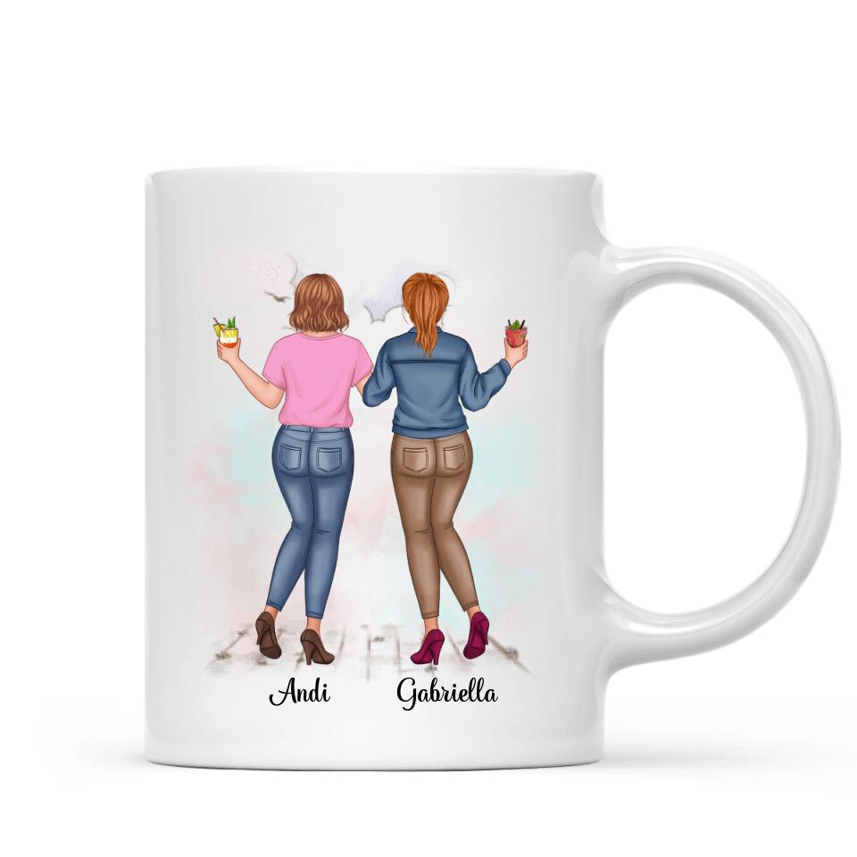 Egyedi bögre barátnőknek, az igaz barátság - akár 5 lánnyal