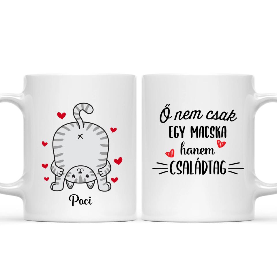 Egyedi vicces macskás bögre