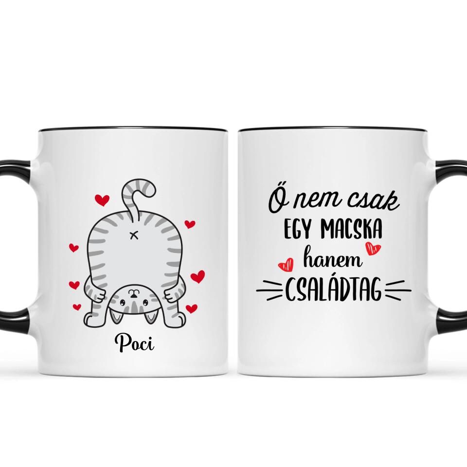 Egyedi vicces macskás bögre