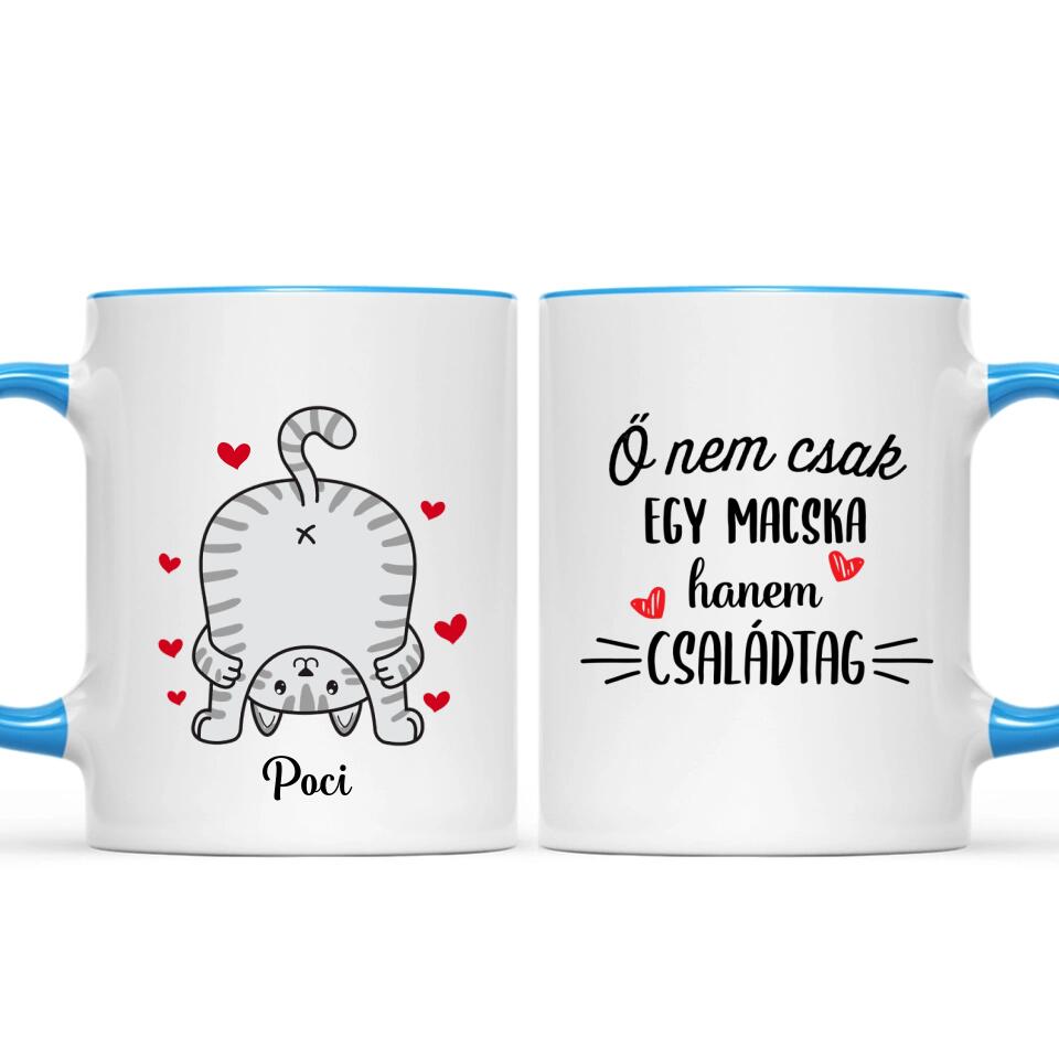 Egyedi vicces macskás bögre