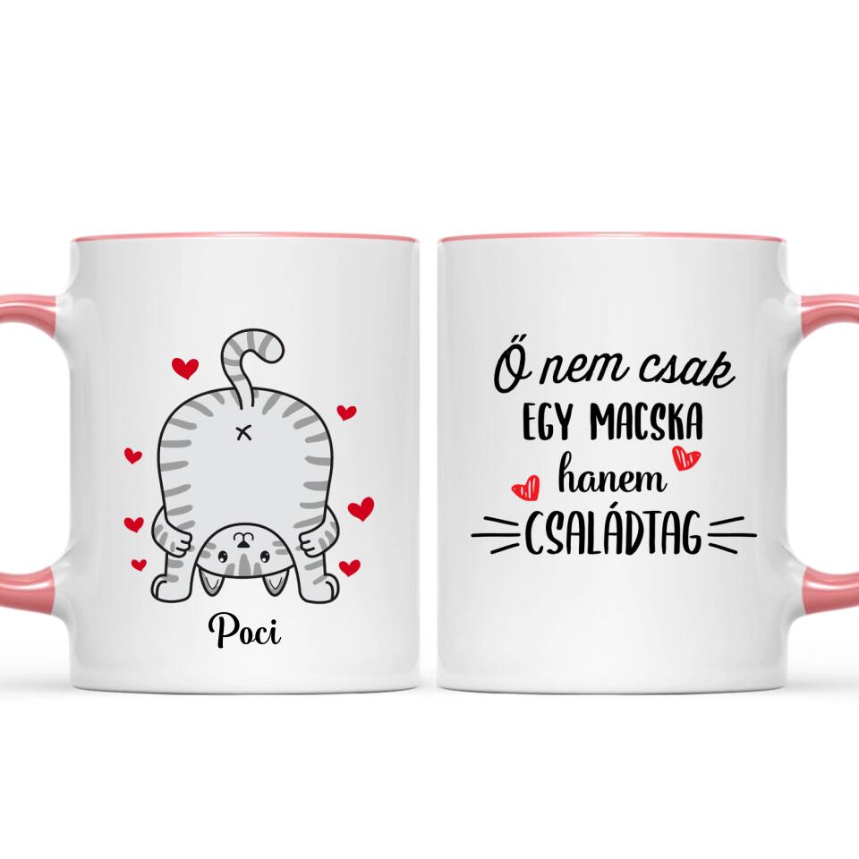 Egyedi vicces macskás bögre