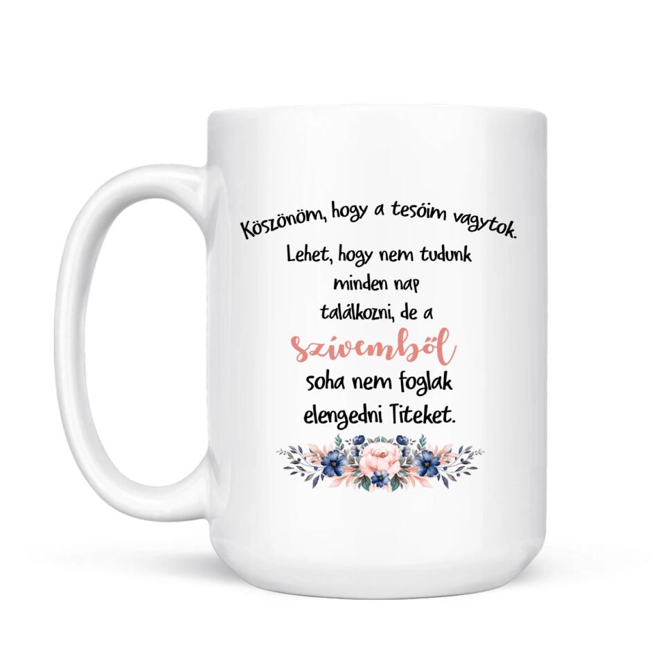 Egyedi bögre testvéreknek - 3 lány