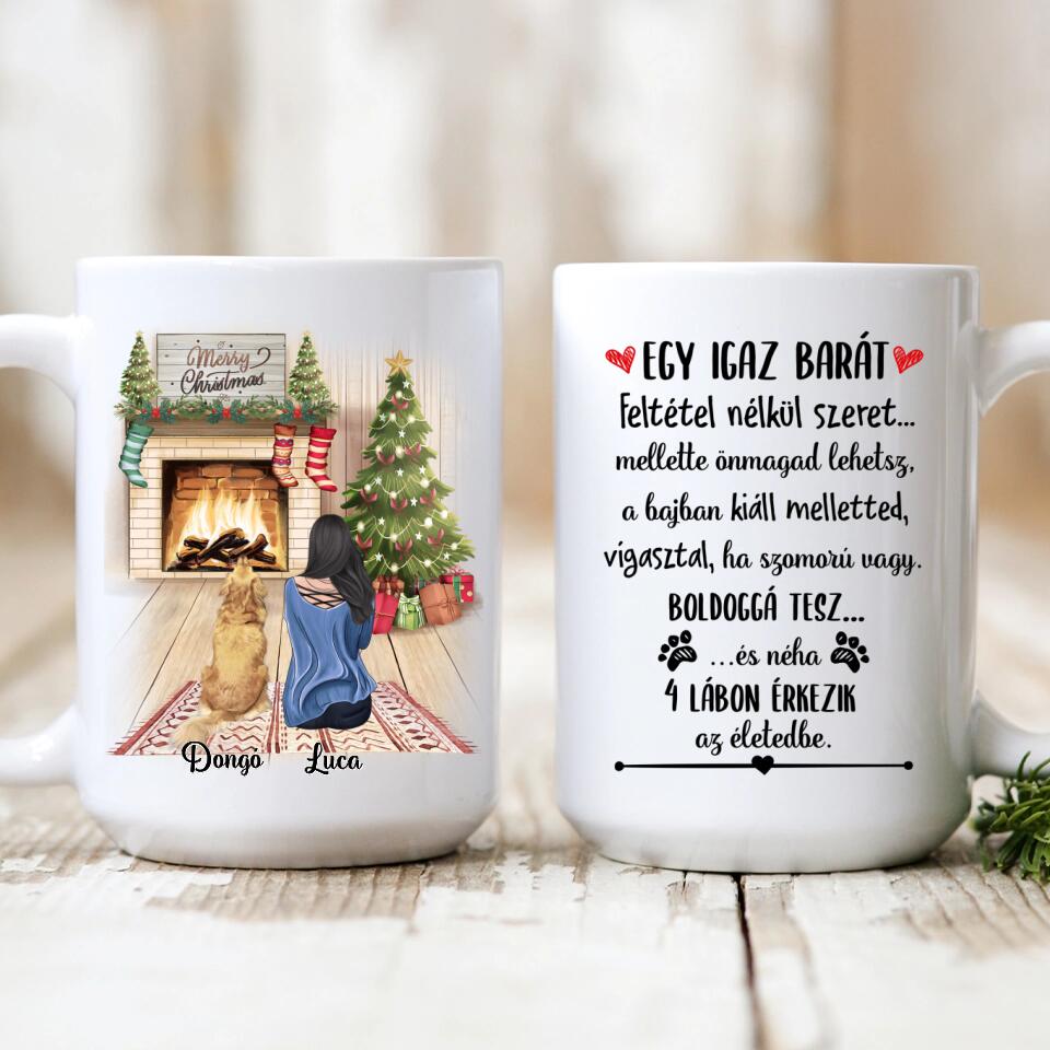 Egyedi karácsonyi kutyás bögre - Ő nem csak egy kutya