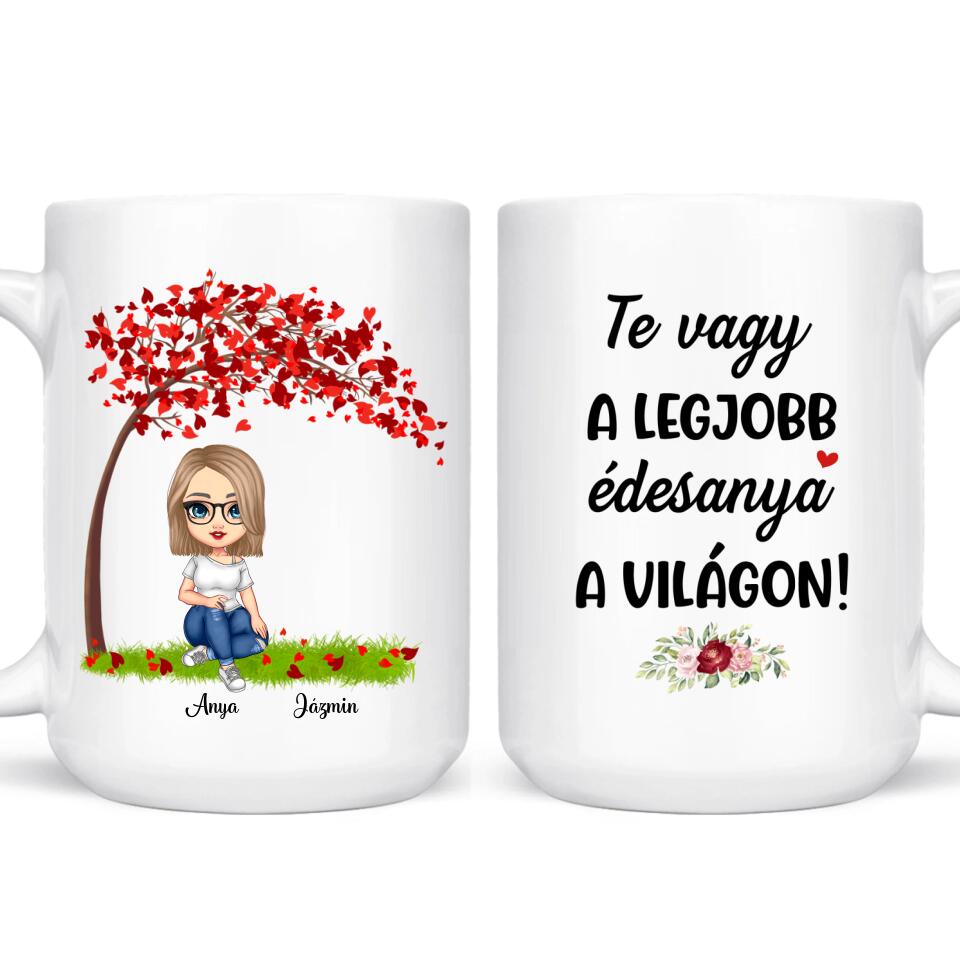 Egyedi bögre anyáknak, akár 3 gyermekkel