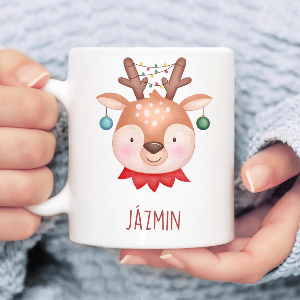 Egyedi karácsonyi bögre gyerekeknek - téli állatkák