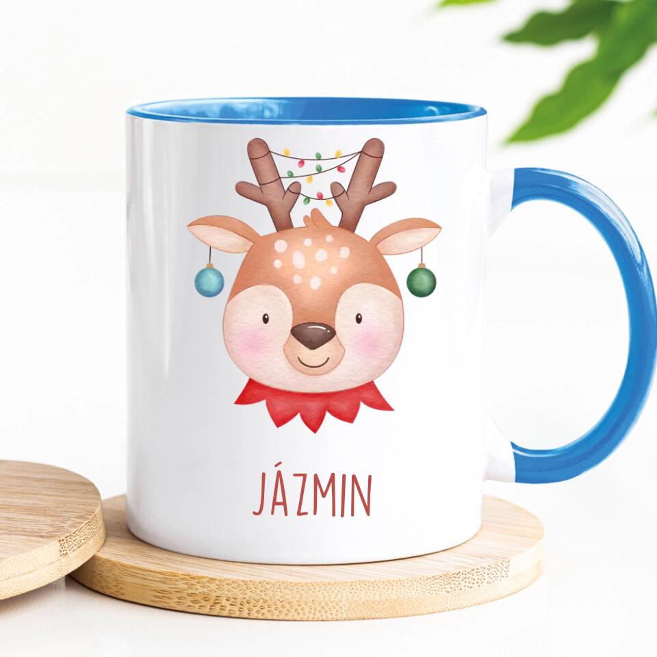 Egyedi karácsonyi bögre gyerekeknek - téli állatkák