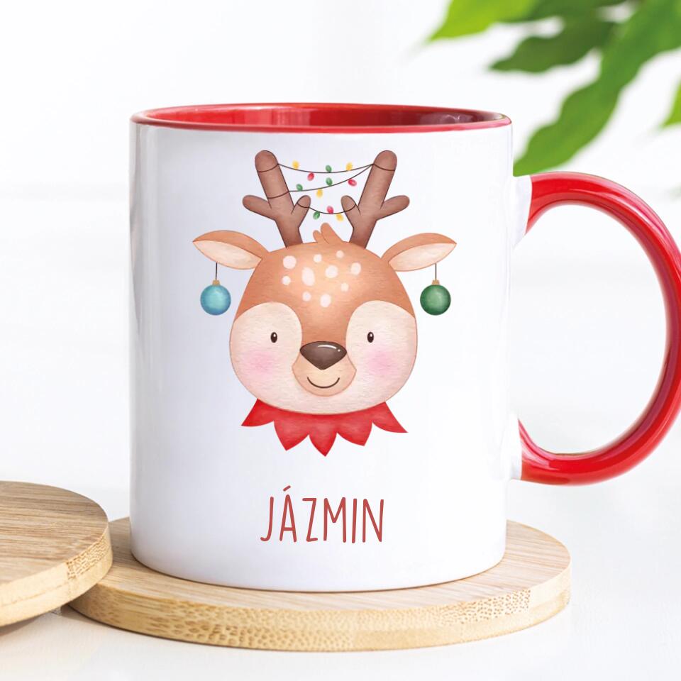 Egyedi karácsonyi bögre gyerekeknek - téli állatkák