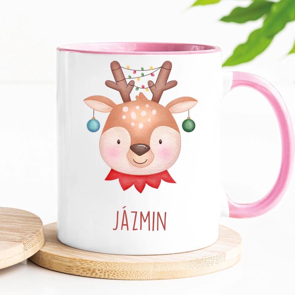 Egyedi karácsonyi bögre gyerekeknek - téli állatkák