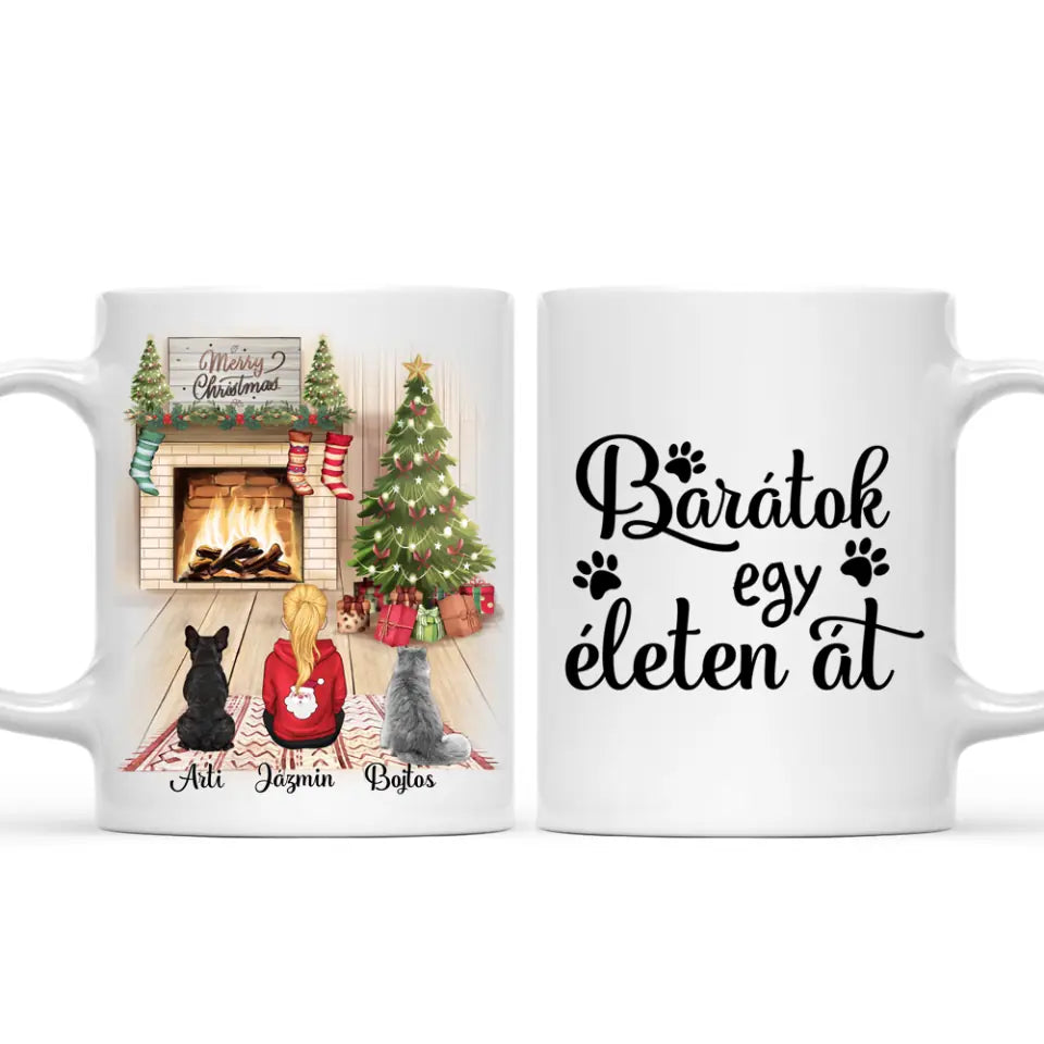 Egyedi karácsonyi kedvences bögre gyerekeknek - akár 3 kedvenccel