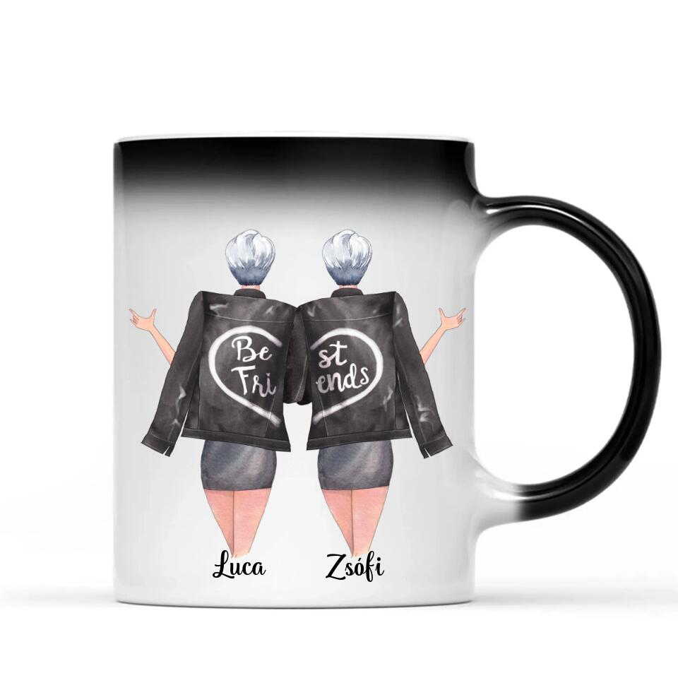 Egyedi legjobb barátnős bögre - az igaz barátnő