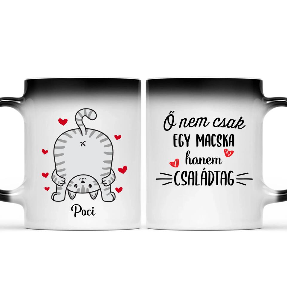 Egyedi vicces macskás bögre