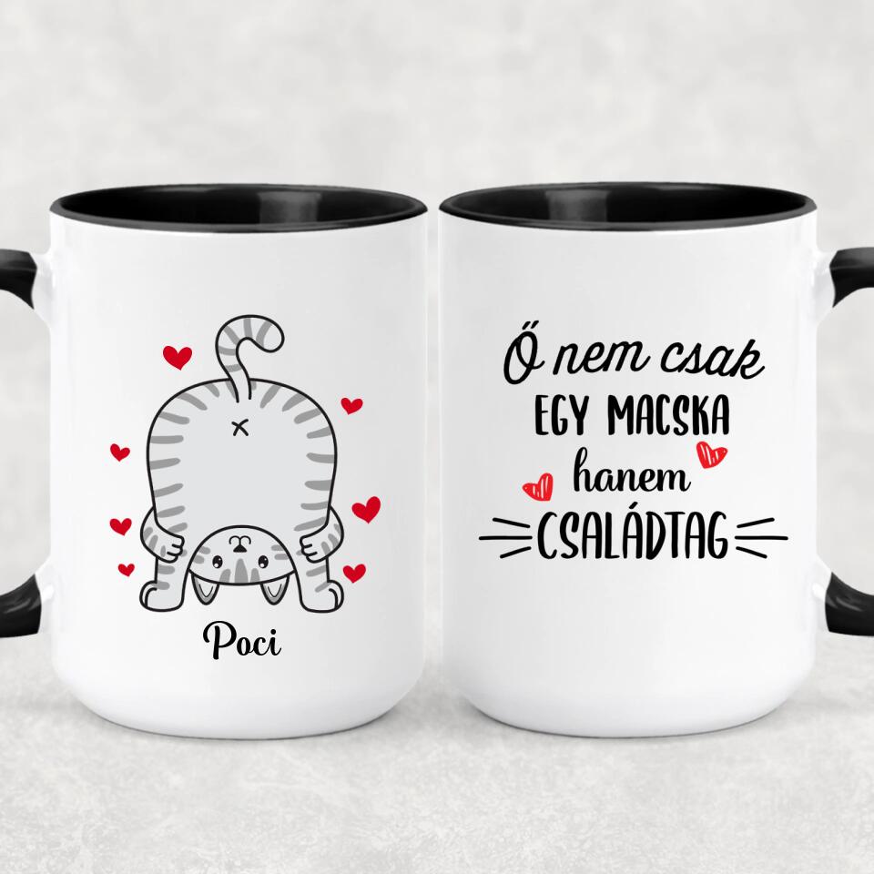 Egyedi vicces macskás bögre