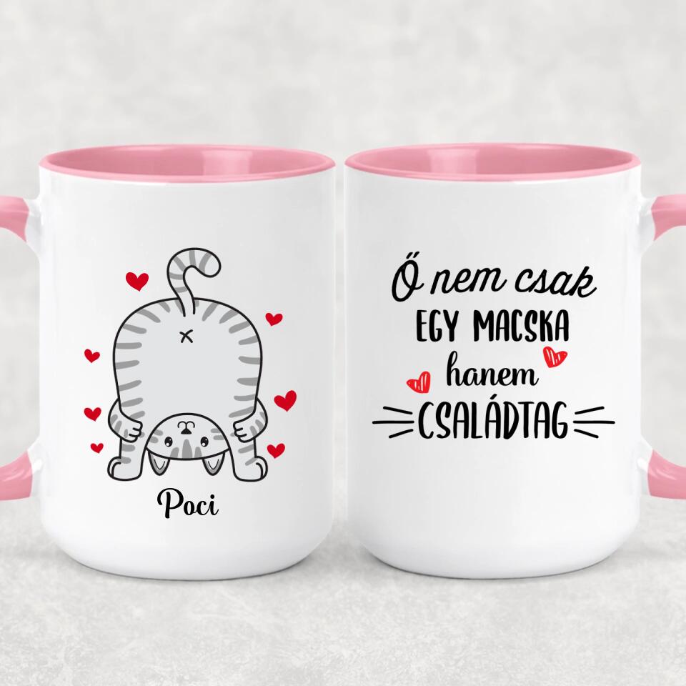 Egyedi vicces macskás bögre