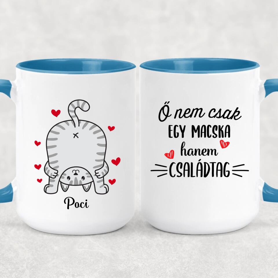 Egyedi vicces macskás bögre