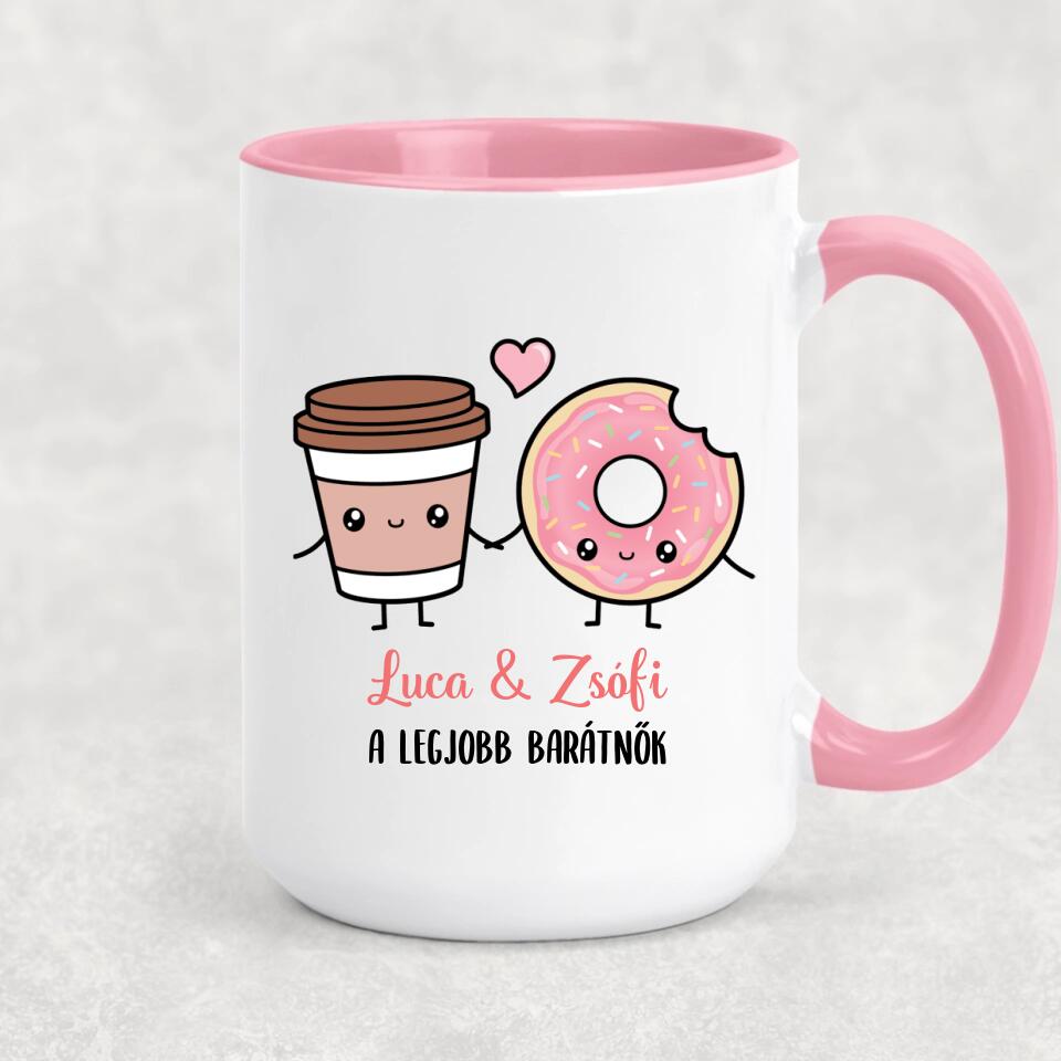 Egyedi bögre barátnőknek, pároknak - aranyos harapnivalók