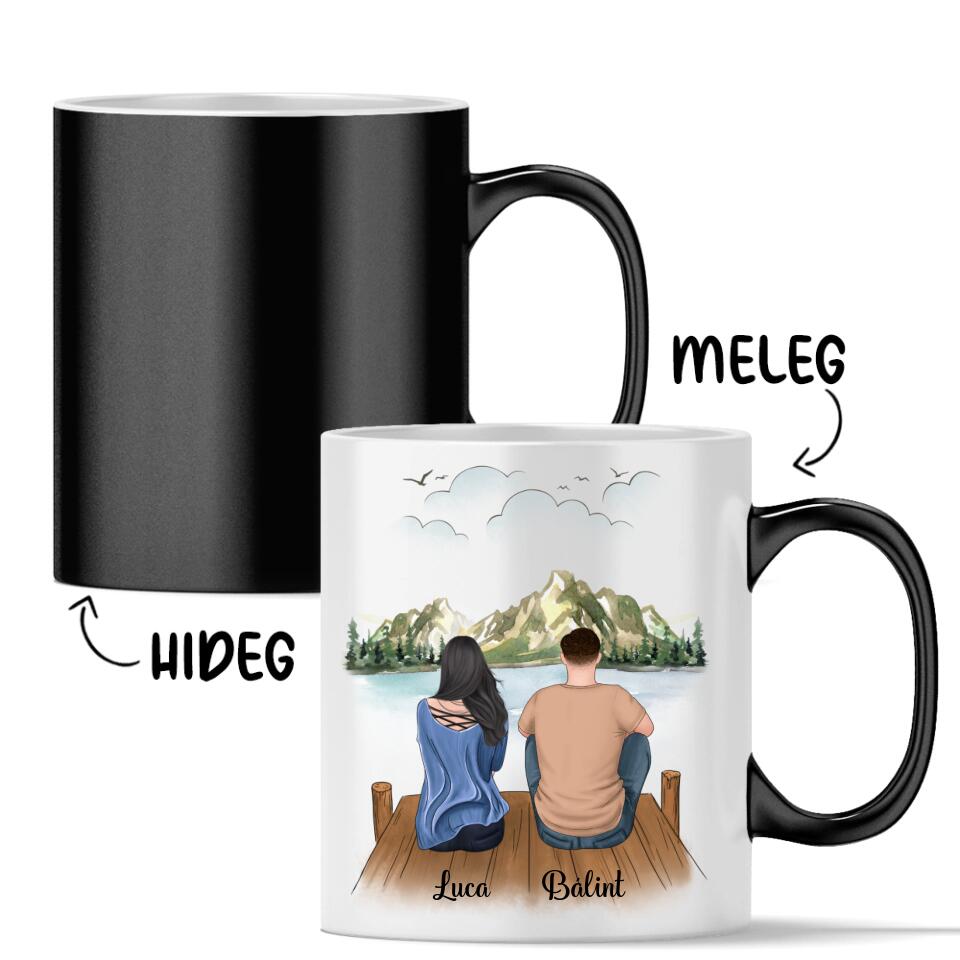 Egyedi bögre pároknak - életem legszebb napja volt